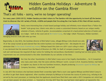 Tablet Screenshot of hiddengambia.com
